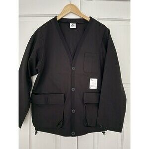 NWOT WASTED COLLECTIVE Men’s Jacket Cargo Style Black Long Sleeve Jacket Size M